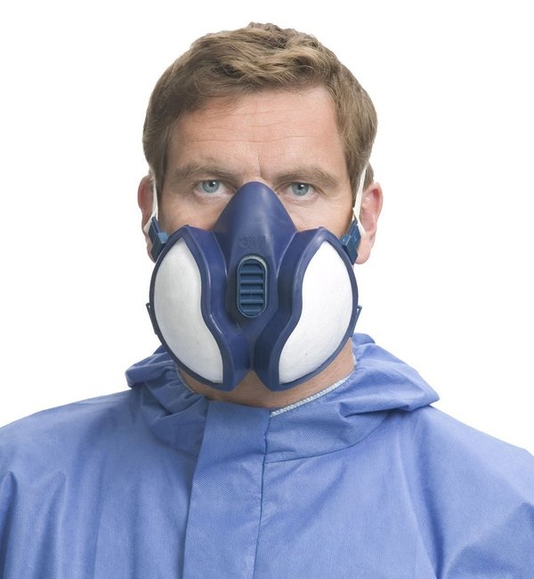 3M Einwegdoppelfilter-Atemschutzmaske